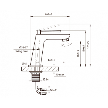 Смеситель для раковины Dart Смеситель для раковины Dart