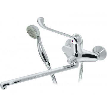 Смеситель локтевой для ванны с душем