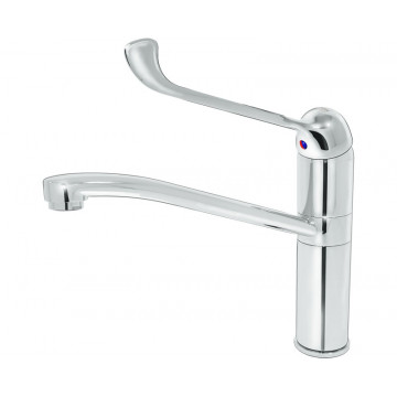 Смеситель для кухни локтевой высокий корпус