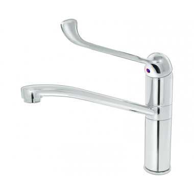 Смеситель для кухни локтевой высокий корпус Смеситель для кухни локтевой высокий корпус