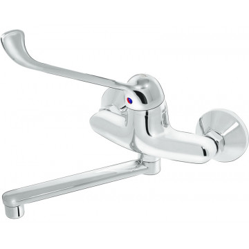 Смеситель медицинский локтевой настенный