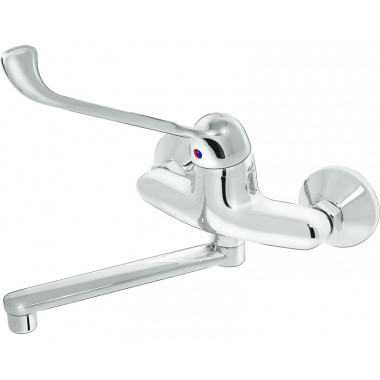 Смеситель медицинский локтевой настенный Смеситель медицинский локтевой настенный