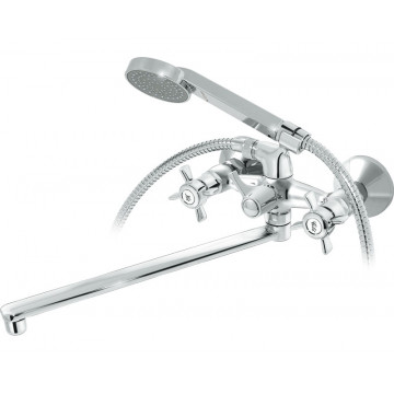 Смеситель для ванны Ретро плоский излив