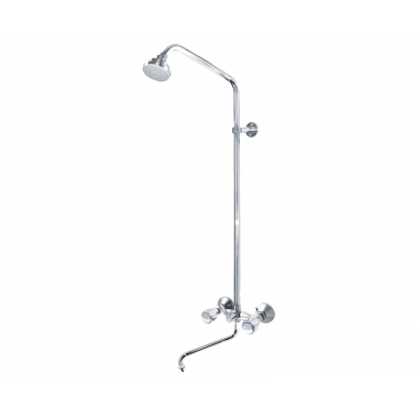 Душевая система с жесткой стойкой и изливом Парма Душевая система с жесткой стойкой и изливом Парма