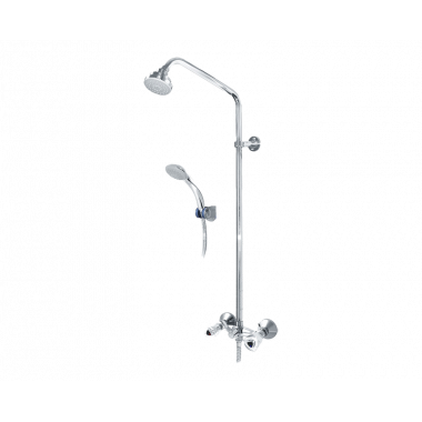 Душевая система с жесткой стойкой Хром Душевая система с жесткой стойкой Хром