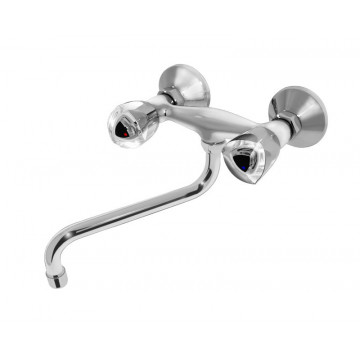 Смеситель настенный для кухни Хром