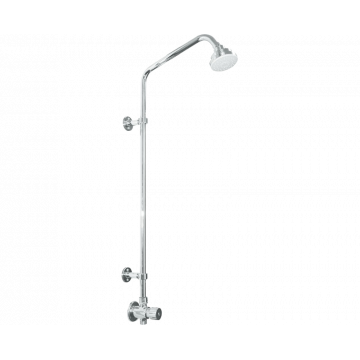 Нажимной кран для душа с жесткой стойкой