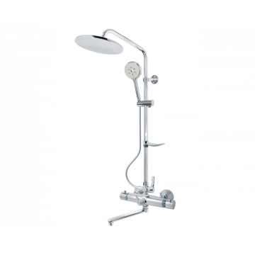 Смеситель Каскад с жесткой стойкой и гибким душевым шлангом
