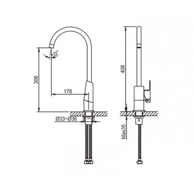 Смеситель для раковины Ahti HE301100 Helsinki Смеситель для раковины Ahti HE301100 Helsinki