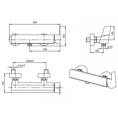 Смеситель для душа AHTI HE305000 Helsinki Смеситель для душа AHTI HE305000 Helsinki