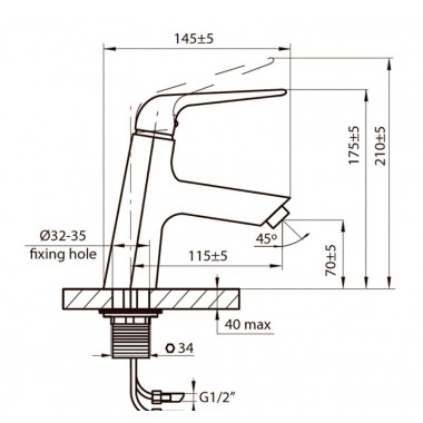 Смеситель для раковины AHTI KJ201001 Karjala Смеситель для раковины AHTI KJ201001 Karjala