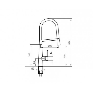 Смеситель для кухни AHTI KM813019 Kemi Смеситель для кухни AHTI KM813019 Kemi