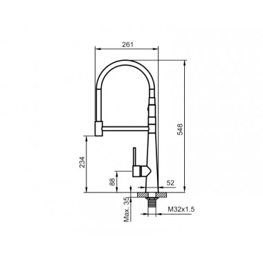 Смеситель для кухни AHTI KM813021 Kemi Смеситель для кухни AHTI KM813021 Kemi