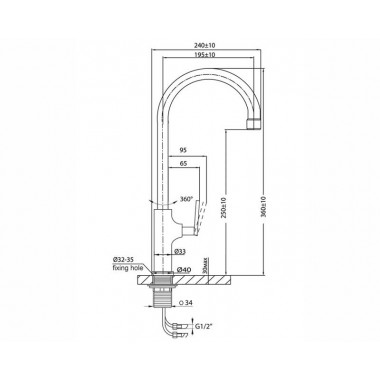 Смеситель для кухни AHTI LP103011 Lappi Смеситель для кухни AHTI LP103011 Lappi