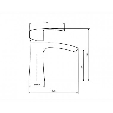Смеситель для раковины AHTI MK201001 Mikkeli Смеситель для раковины AHTI MK201001 Mikkeli