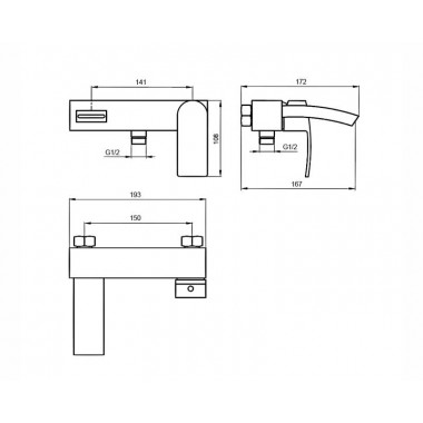 Смеситель для ванны AHTI MK405001S Mikkeli Смеситель для ванны AHTI MK405001S Mikkeli