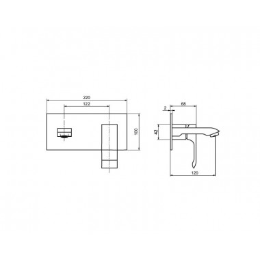 Смеситель для раковины AHTI RM205201 Rauma Смеситель для раковины AHTI RM205201 Rauma