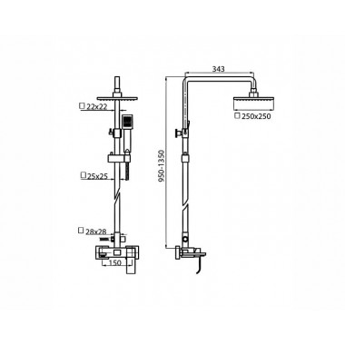Душевая система AHTI RM303100 Rauma Душевая система AHTI RM303100 Rauma