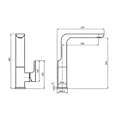 Смеситель для кухни AHTI SB101011 Sipoo Смеситель для кухни AHTI SB101011 Sipoo
