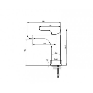 Смеситель для раковины AHTI Sipoo SB201101 Смеситель для раковины AHTI Sipoo SB201101