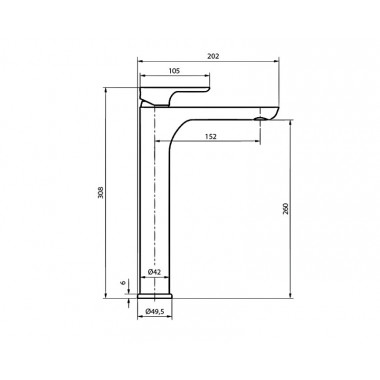 Смеситель для раковины Ahti SB202001 Sipoo Смеситель для раковины Ahti SB202001 Sipoo