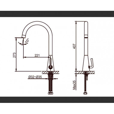 Смеситель для раковины Ahti Turku TU103011 Смеситель для раковины Ahti Turku TU103011
