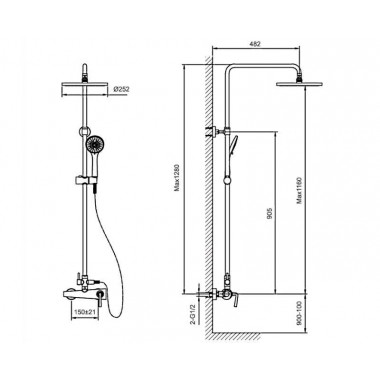 Смеситель для душа AHTI TU315000 Смеситель для душа AHTI TU315000
